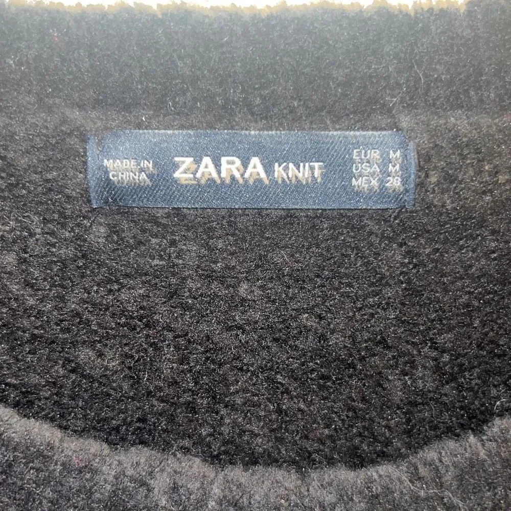 ✨Black Zara Oversized Chunky Knit Crew
Neck Long Sleeve Sweater✨ - Picture 9 of 9